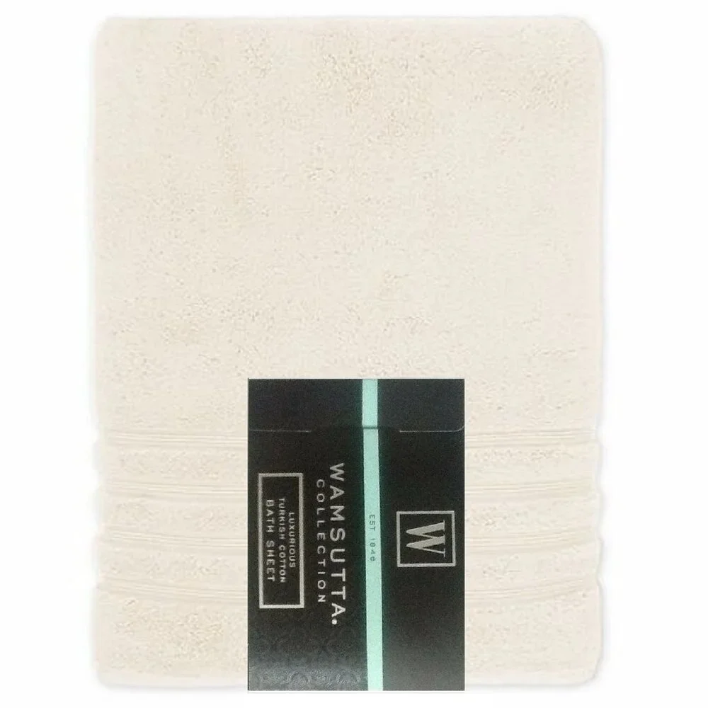 VANILLA Wamsutta Collection 100% Turkish Cotton 40x70 inch BATH SHEET ( Towel )